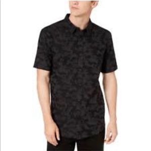 American Rag Black/Gray Button Down Shirt